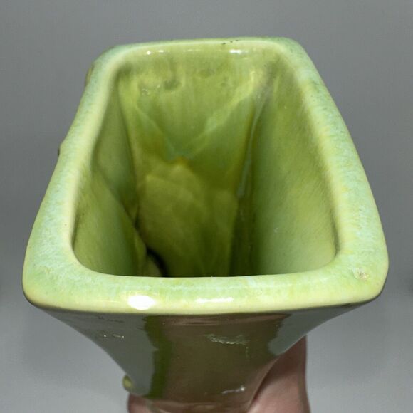 Royal Haegar Gazelle Vase 15" Green Stickered Boho Chic Vintage Deer Countryside - Picture 6 of 11